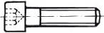 Šroub s válcovou hlavou a vnitřním šestihranem DIN 912 ocel 12.9 UNC 1/2" x 2 1/2"