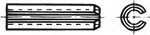 Kolík pružný těžké provedení DIN 1481 nerez 1.4310 10 x 40