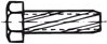 Šroub závitořezný s metrickým závitem se šestihrannou hlavou DIN 7513A ocel M 4 x 10 gal. Zn