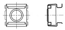 Matice v kleci ART 00310 ocel M 6 gal. Zn (0.7-1.6) otvor 9.5mm