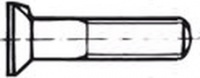 Šroub zápustný s nosem DIN 604 ocel 4.6 M 16 x 40 gal. Zn