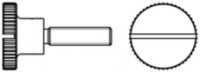 Šroub vysokou rýhovanou hlavou a drážkou DIN 465 nerez A2 M 3 x 8 s drážkou