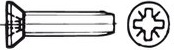 Šroub závitotvorný se zápustnou hlavou a křížovou drážkou DIN 7500M nerez A2 M 5 x 10