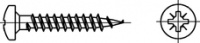 Vrut univerzální s půlkulatou hlavou a křížovou drážkou SPAX ART 01031 ocel 3.5 x 13 gal. Zn