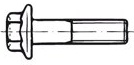 Šroub se šestihrannou hlavou a límcem DIN 6921 ocel 8.8 M 6 x 20 Černý zinek-nikl