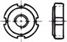 Matice válcová se zářezy po obvodě DIN 1804 ocel M 40 x 1.5
