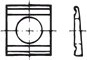 Podložka klínová pro nosníky U DIN 434 ocel 11 žár. Zn