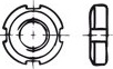 Matice kruhová pojistná se zářezy po obvodu DIN 70852 ocel 17h M 55 x 1.5