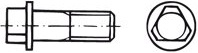 Šroub s tříhrannou hlavou a nákružkem DIN 22424A ocel 5.8 M 12 x 60