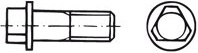 Šroub s tříhrannou hlavou a nákružkem DIN 22424A ocel 5.8 M 12 x 70