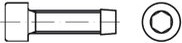 Šroub závitotvorný s válcovou hlavou a vnitřním šestihranem DIN 7500E ocel M 6 x 20 gal. Zn