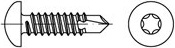 Šroub samovývrtný se zápustnou hlavou na TORX DIN 7504P ocel 2.9 x 16 gal. Zn torx