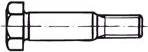 Šroub lícovaný se šestihrannou hlavou a dlouhým závitem DIN 609 ocel 8.8 M 30 x 70