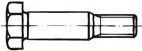 Šroub lícovaný se šestihrannou hlavou a krátkým závitem DIN 610 ocel 8.8 M 30 x 80