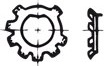 Podložka ozubená pro matice kruhové DIN 70852 DIN 70952A ocel 14