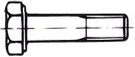Šroub se šestihrannou hlavou a částečným závitem DIN 931 Ms M 10 x 60