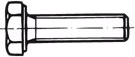 Šroub se šestihrannou hlavou a jemným závitem k hlavě DIN 961 ocel 8.8 M 10 x 1 x 100 gal. Zn